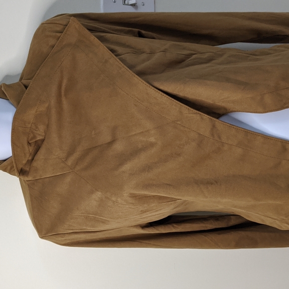 Women's Romeo & Juliet Couture Faux Suede Drape Jacket M - Picture 11 of 12